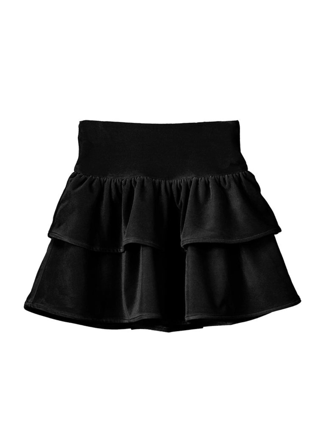 Teen Girl Velvet Tiered Skirt - NorthGirls