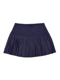 Teen Girls Navy Pleated Drop Waist Skirt - NorthGirls