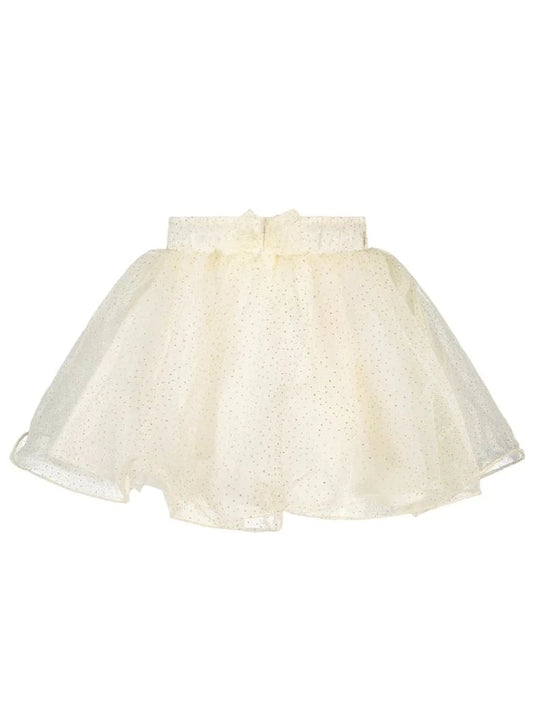 Le Chic Baby  Tracey Sparkly Tulle Skirt Ivory  _C312-7702-008