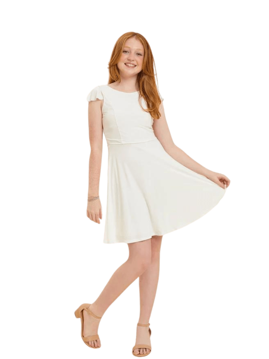 UDT LEAH Ruffle Dress _T3756K - NorthGirls