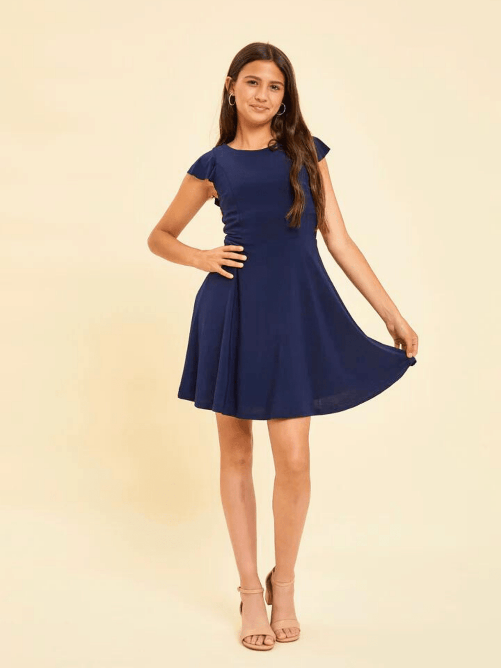 UDT LEAH Ruffle Dress _T3756K - NorthGirls