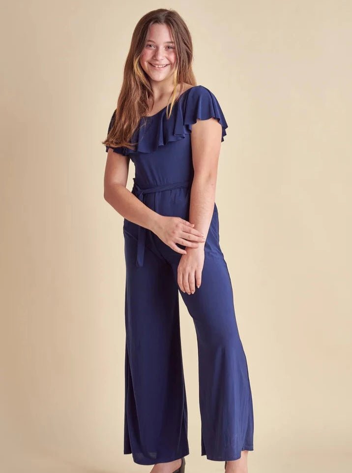 UDT Navy Flutter Sleeve Jumpsuit _K4031 - NV - NorthGirls