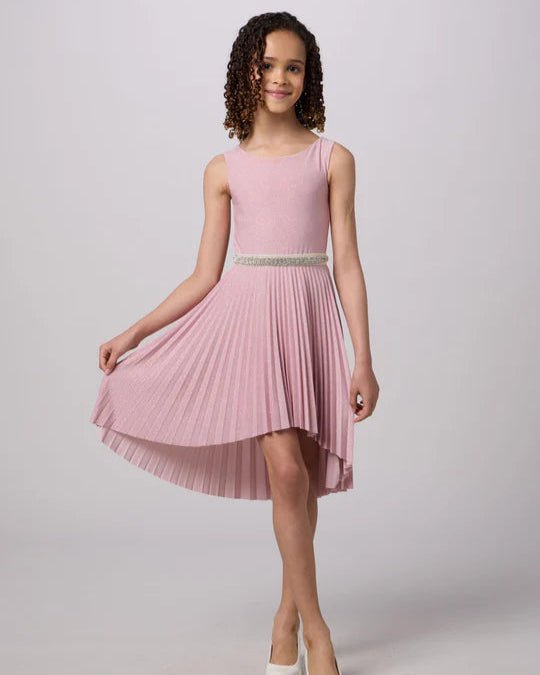UDT Pleated High Low Glitter Dress_ NorthGirls UDT Pleated High Low Glitter Dress_ NorthGirls