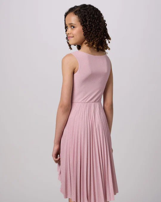 UDT Pleated High Low Glitter Dress_ NorthGirls UDT Pleated High Low Glitter Dress_ NorthGirls