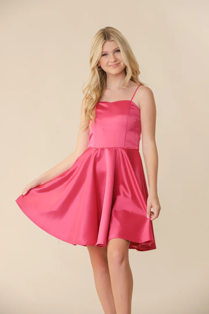 UDT REBECCA Satin Dresses _K5096 - NorthGirls