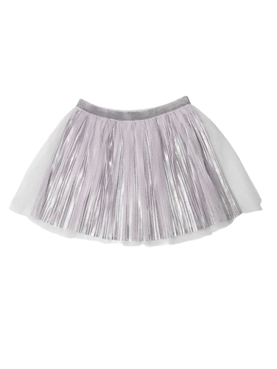 Girls Silver Fairytale Tulle Skirt