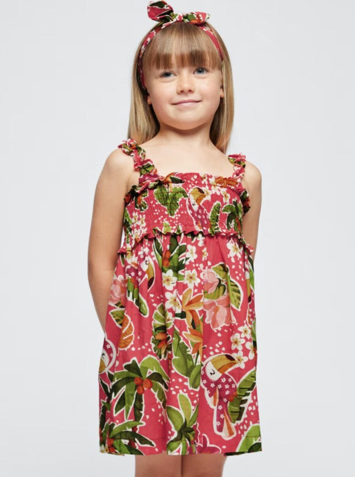 Mayoral Mini Red Sundress w/headband