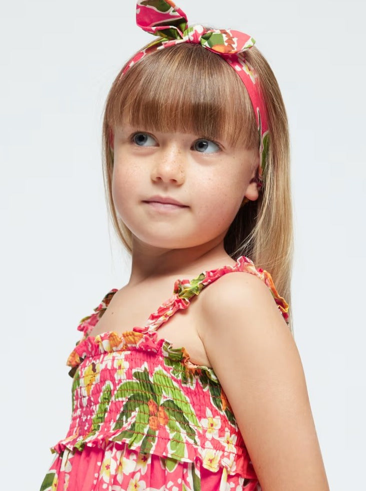 Mayoral Mini Red Sundress w/headband_ 3947-17