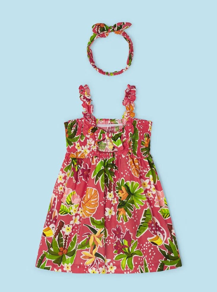 Mayoral Mini Red Sundress w/headband