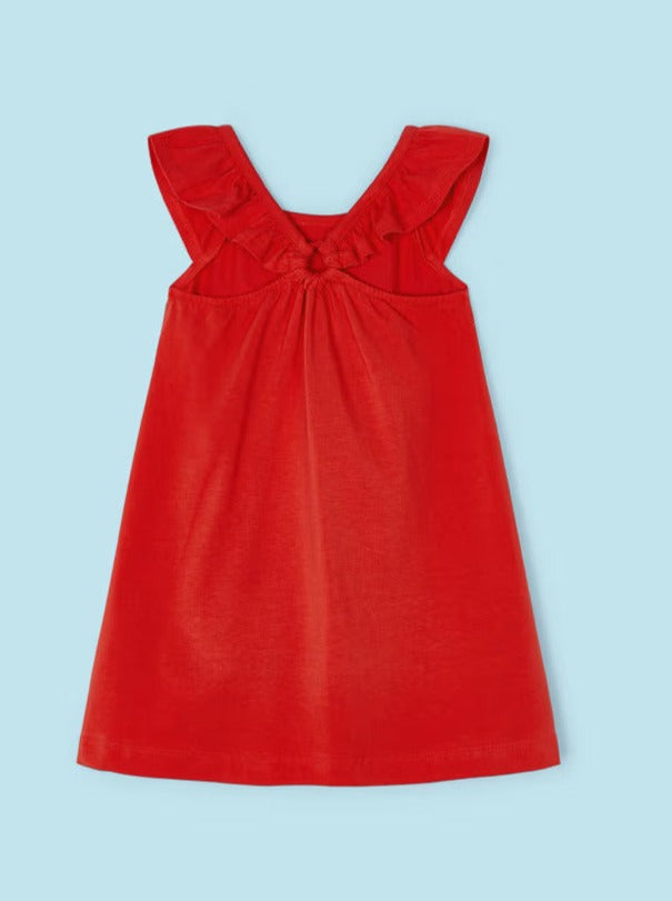 Mayoral Mini Red Printed dress_ 3944-90