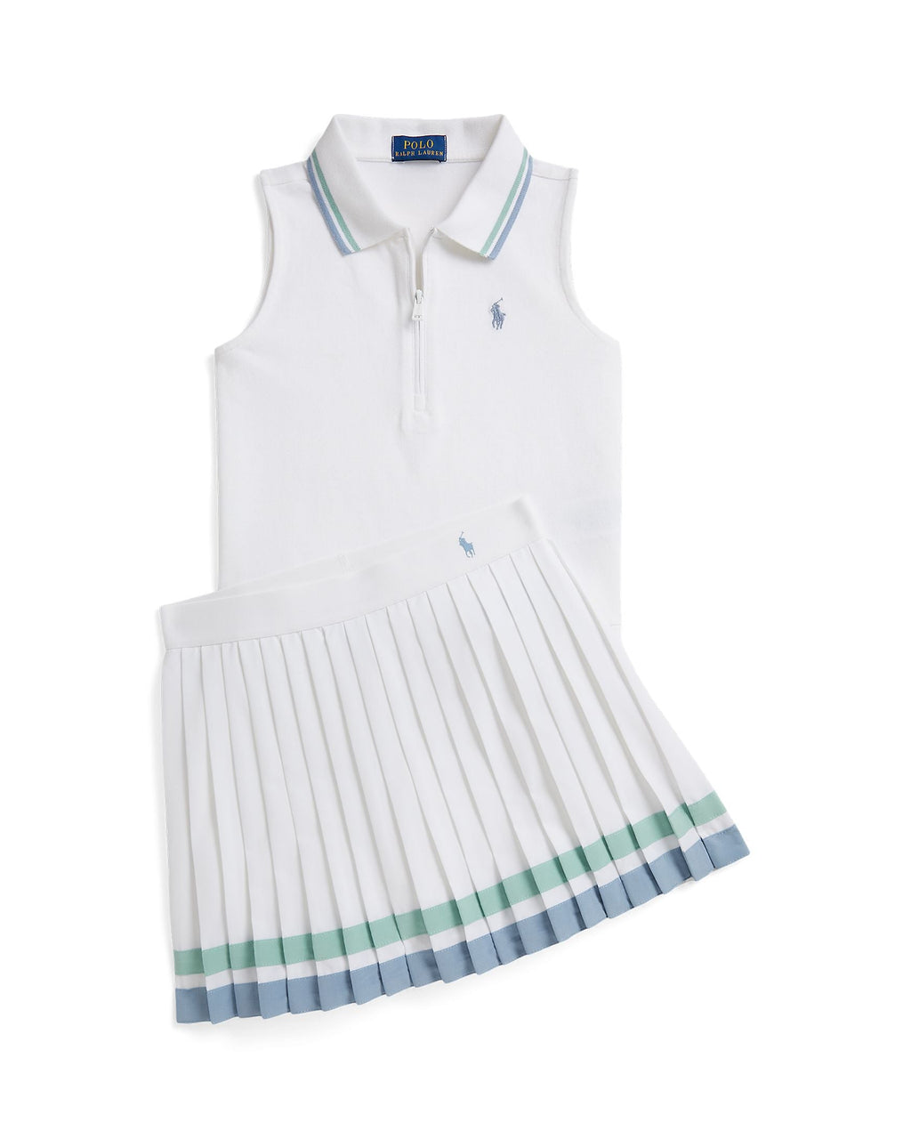 Ralph Lauren Girls Striped Pleated Skort