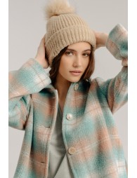 Mini Molly Knitted Hat w/Heart _Beige B216AHH-BEIGE