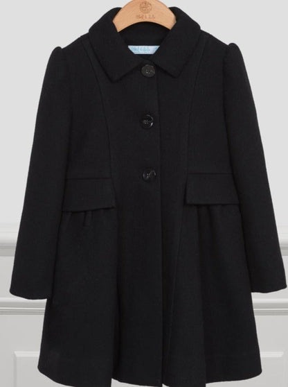 Abel & Lula Coat - Black Wool  5848-57