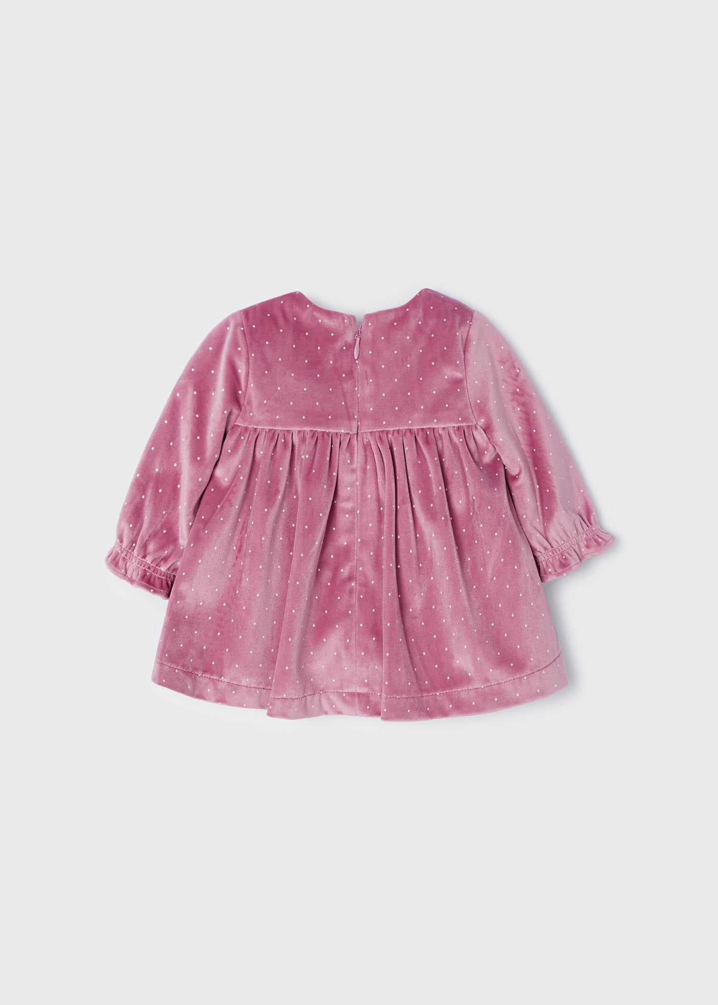 Mayoral Baby L/S Velvet Dress _Pink 2808-027