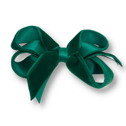 Velvet Bow 3" w/Clip _VTBB3