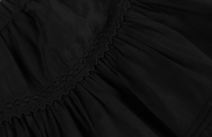JNBY Short Skirt w/Ruffles _Black 1M4D00500-001