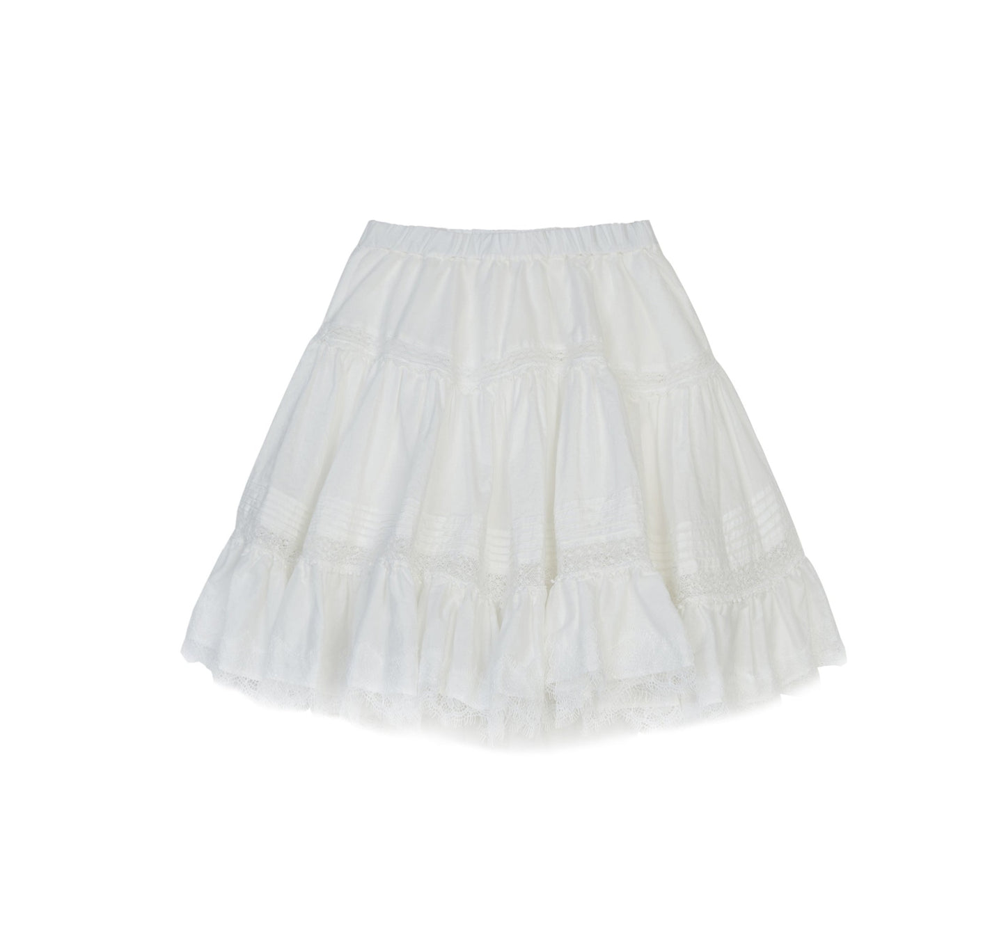 JNBY Short Skirt w/Ruffles _White 1M4D00500-103