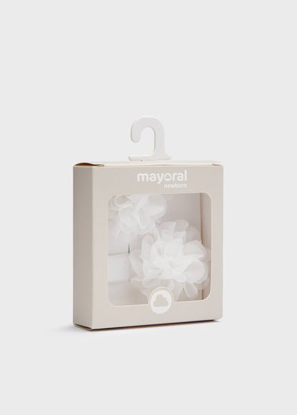 Mayoral Baby Headband & Clip Set _Natural 9500-61