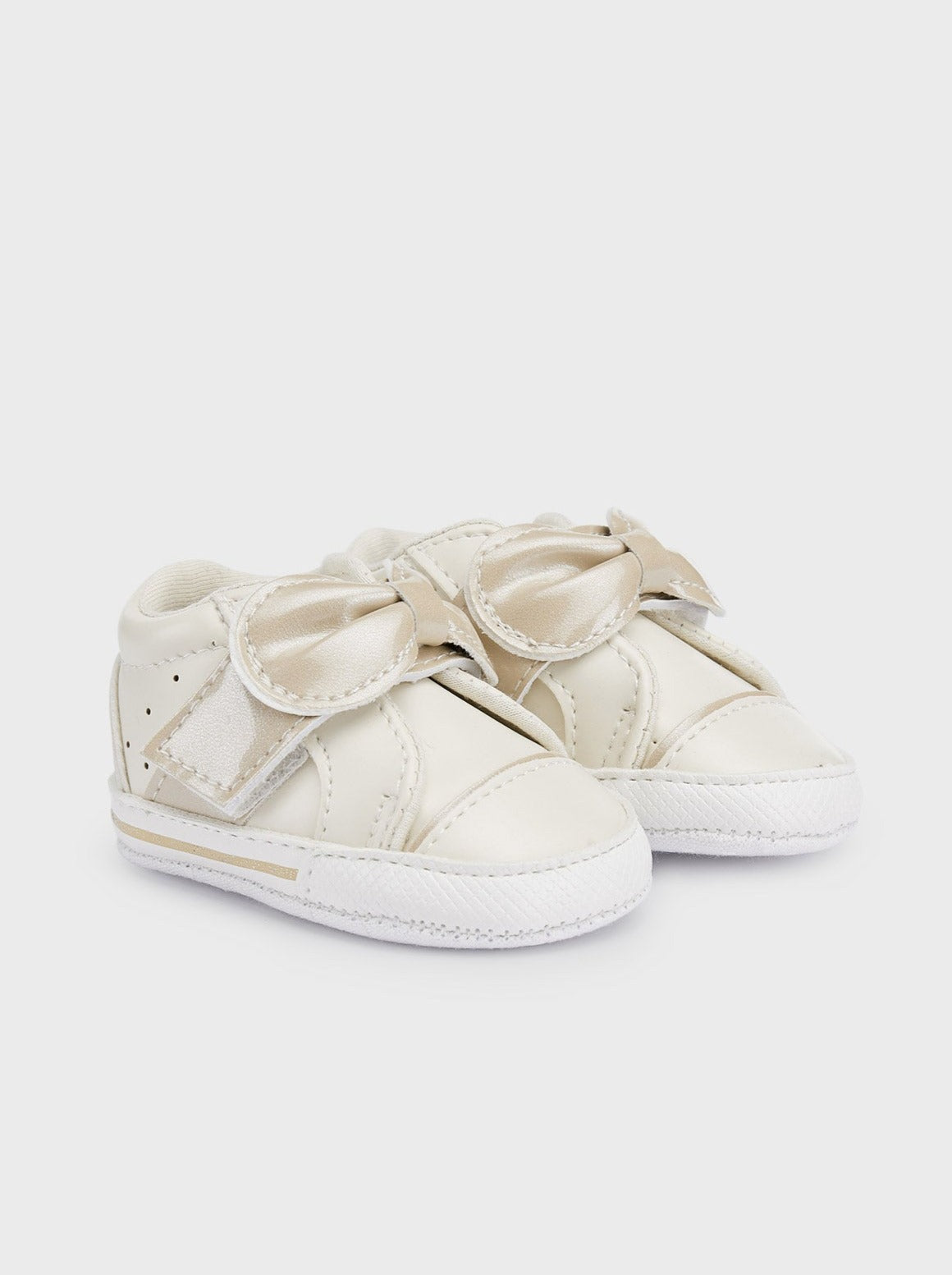 Mayoral  Baby Girl Velcro Sneakers Cream _523-54