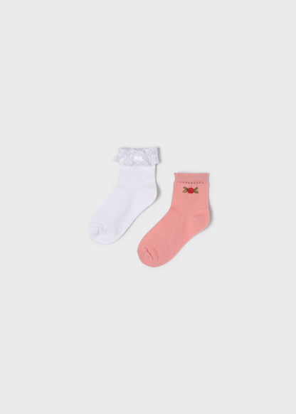 Mayoral Mini/Junior Sock Set 2pc_ Flamingo 10232-50