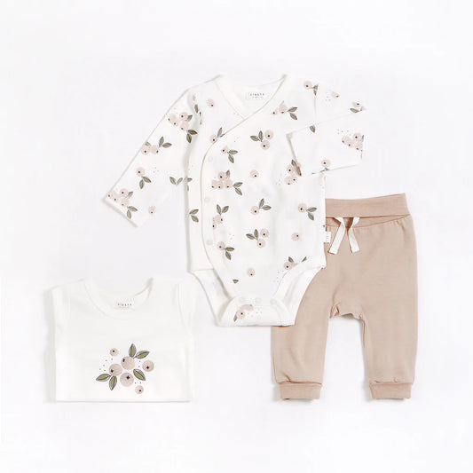 Petit Lem Baby 3pc Bodysuit Set _Off White 22FRG33521-101