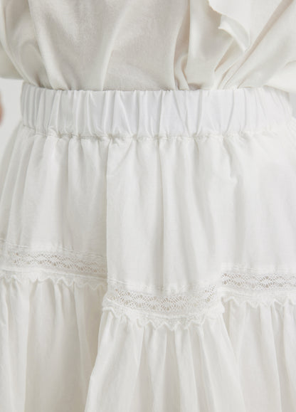 JNBY Short Skirt w/Ruffles _White 1M4D00500-103