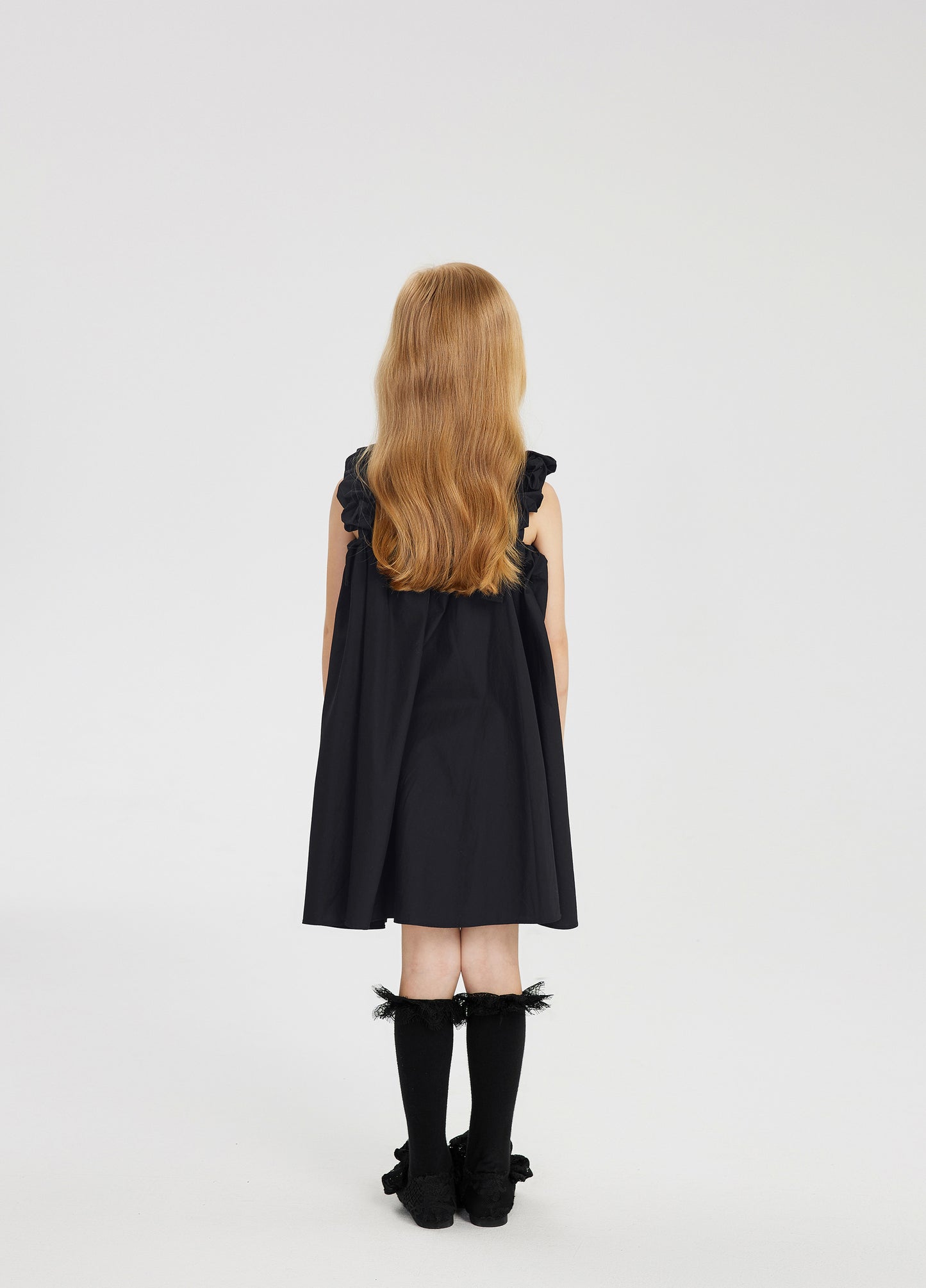 JNBY Sleeveless Dress w/Ruffle Straps _Black 1M5G20110-001