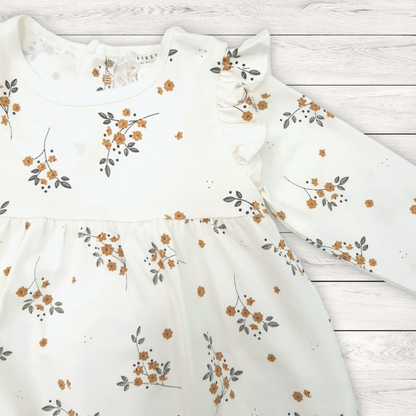 Petit Lem Baby Jersey Dress Set w/Floral Pattern _Off White 22FRG37529-101