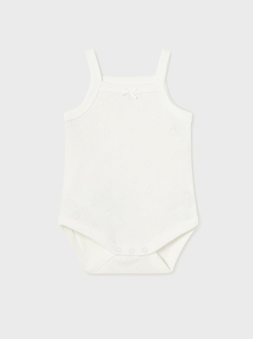 Mayoral Baby Classic Bodysuit W/ Straps _Off White 168-078