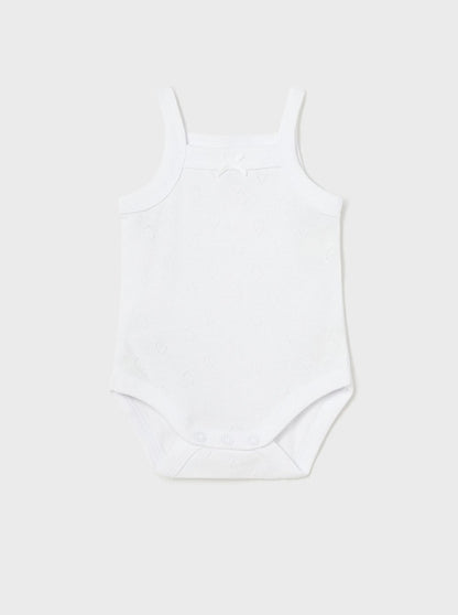 Mayoral Baby Classic Bodysuit W/ Straps _White 168-079