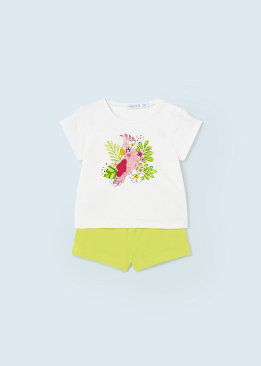 Mayoral Baby Shorts & T-Shirt Set _Green 1276-032