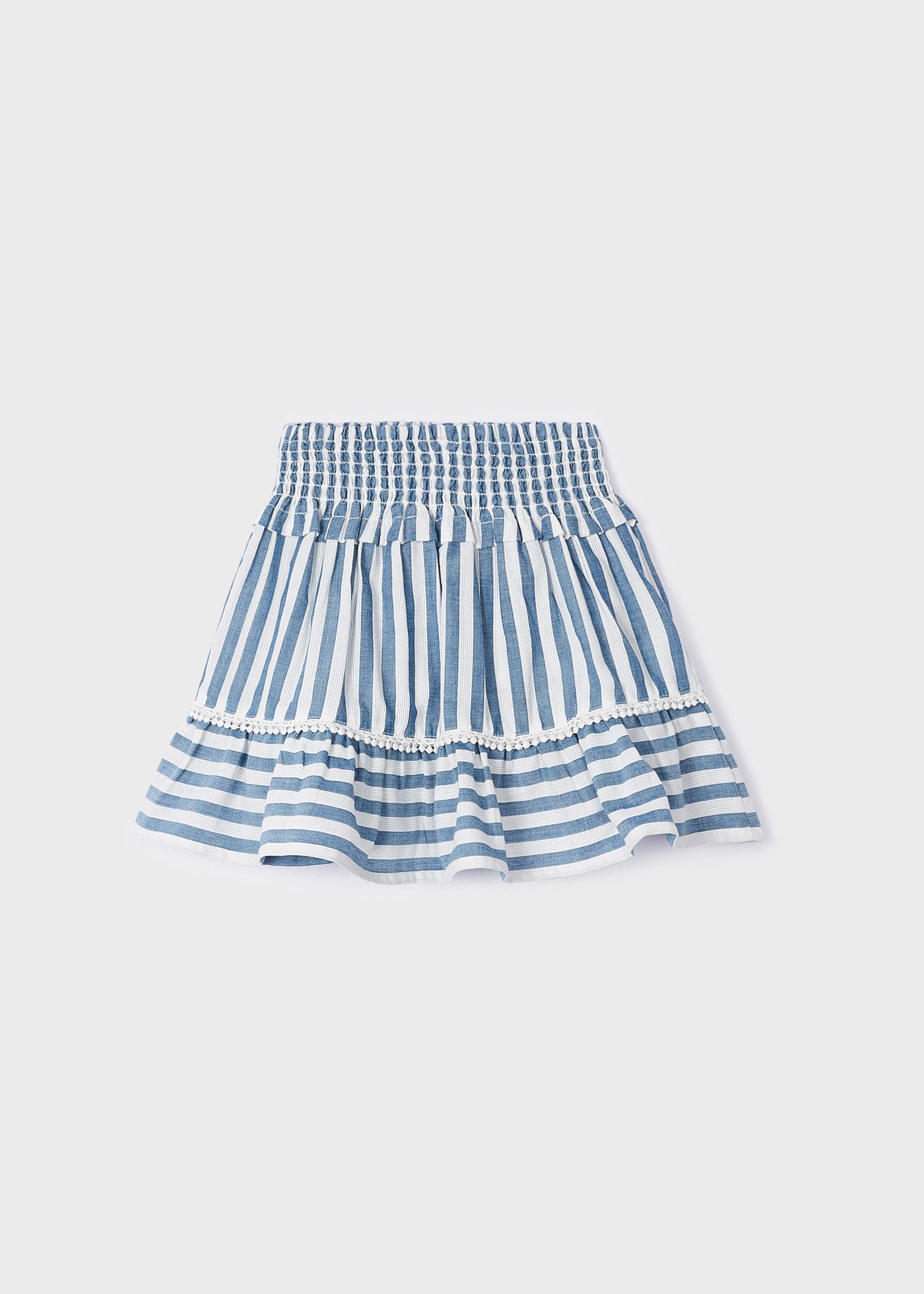 Mayoral Mini Striped Skirt w/Elasticated Waist _Blue 3903-24
