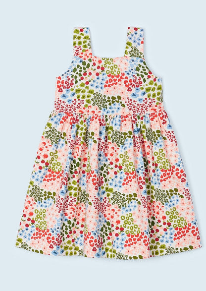 Mayoral Mini Sleeveless Dress w/Gathered Waist & Allover Print _Multi 3946-38