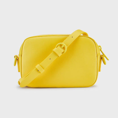 Abel & Lula  Embossed Handbag w/chunky chain _Yellow 5451-027