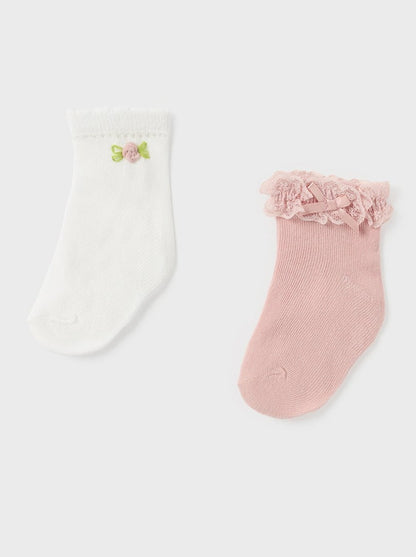 Mayoral Baby Lacey Sock _Pink 10401-088