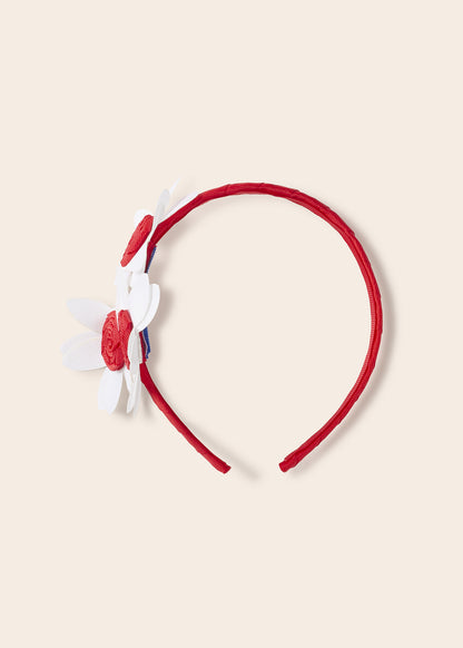 Mayoral Baby Flower Headband _Red 10424-059
