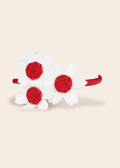 Mayoral Baby Flower Headband _Red 10424-059