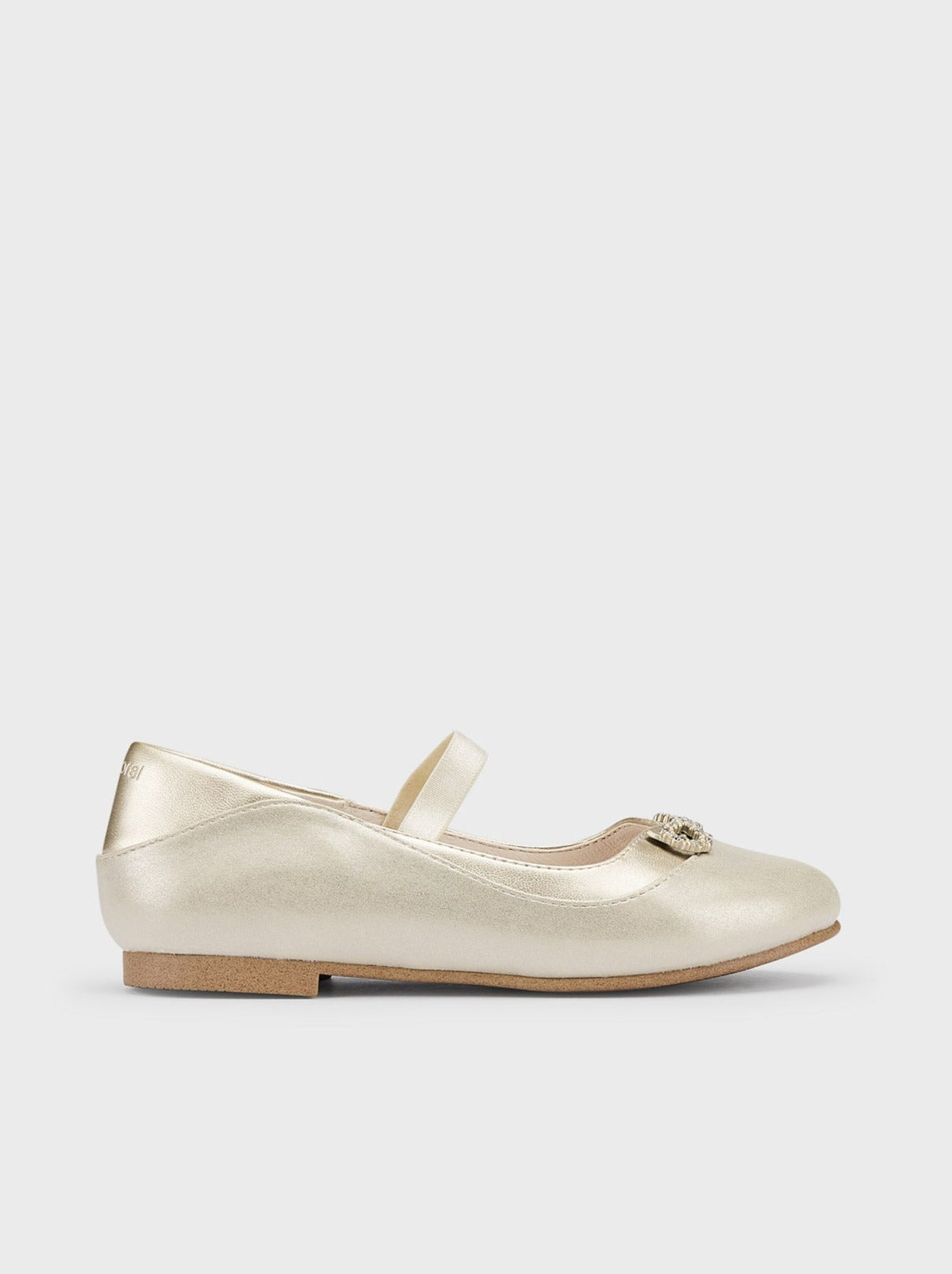 Mayoral Formal Flats w/Bow Gold_43431-071