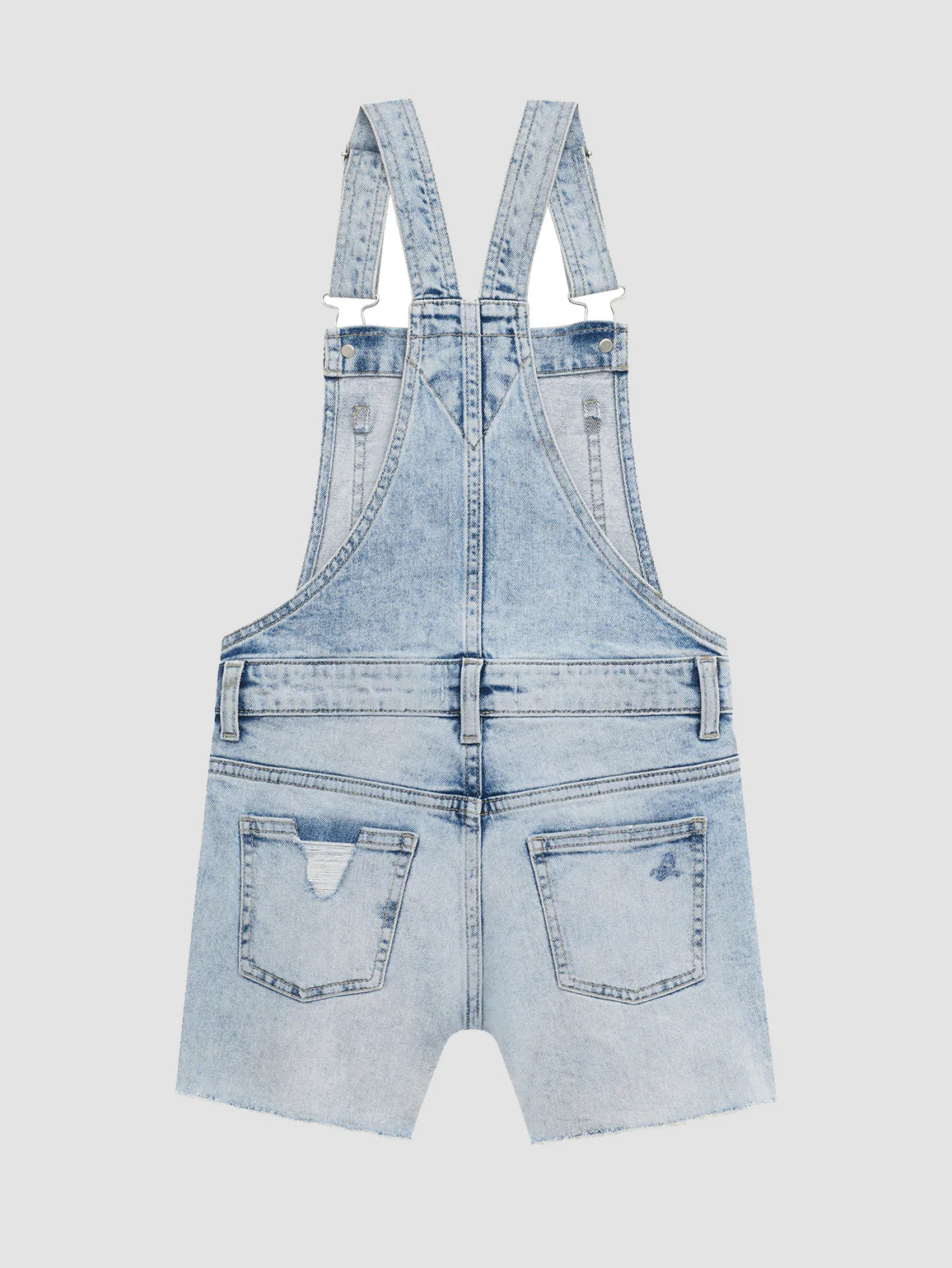 DL1961 Nora Overall Shorts _Light Blue 26438