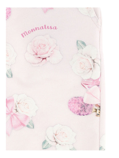Monnalisa Floral Sweat Pants _Pink 390401-0016-9194