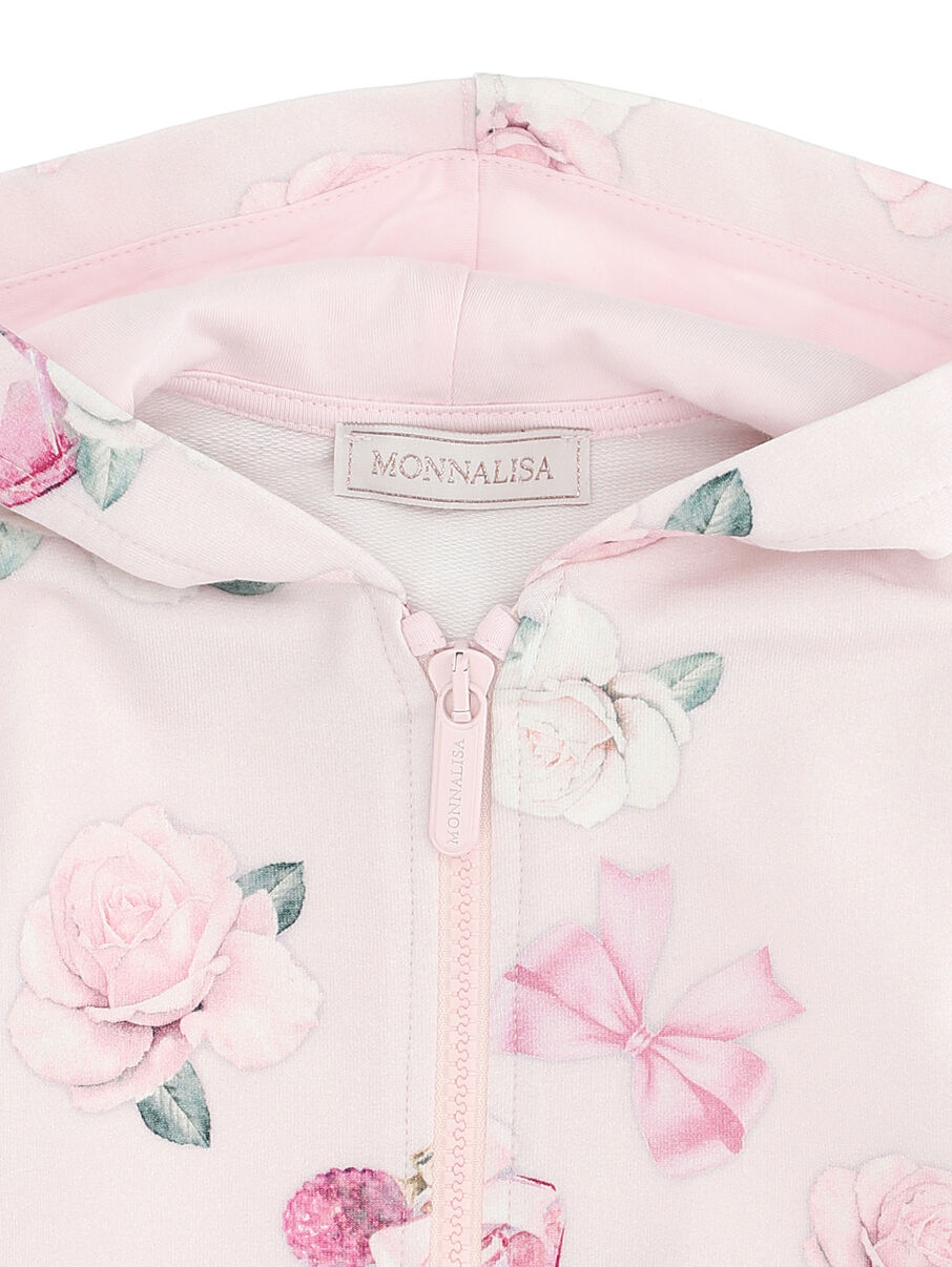 Monnalisa Floral Sweat Shirt _Pink 390800-0016-9194