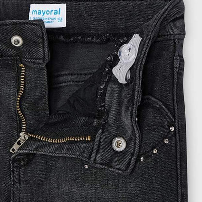 Mayoral Mini Girls Denim Jeans with Belt 4579-70