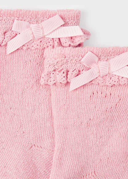 Mayoral Baby Knit Detail Socks _Pink 9538-017