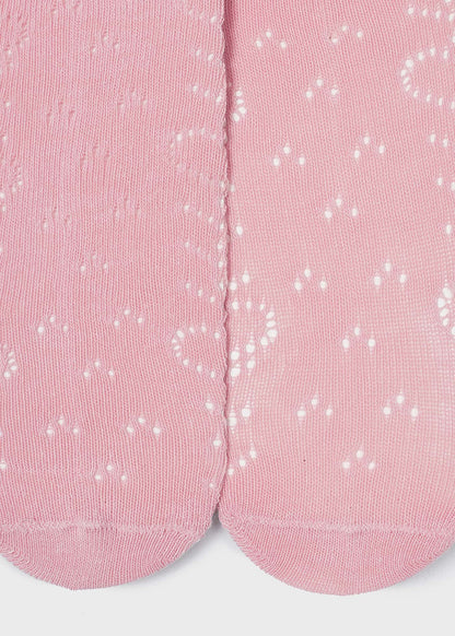 Mayoral Baby Knit Heart Tights _Pink 9530-071
