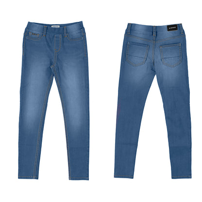 Mayoral Junior Girls Denim medium blue Jeans 578-91