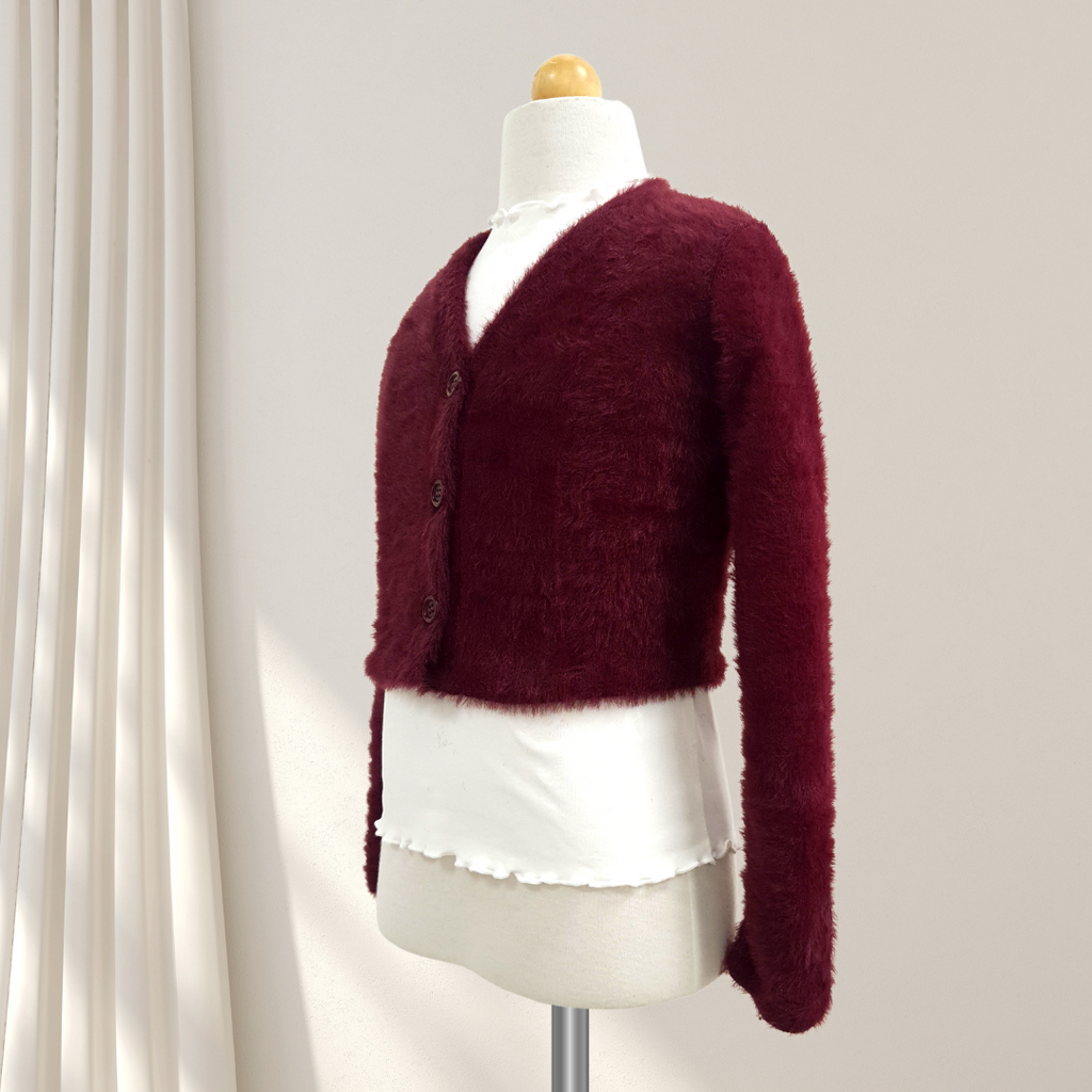 Flowers By Zoe Cardigan _Burgundy UFUR1-FF-BURFF