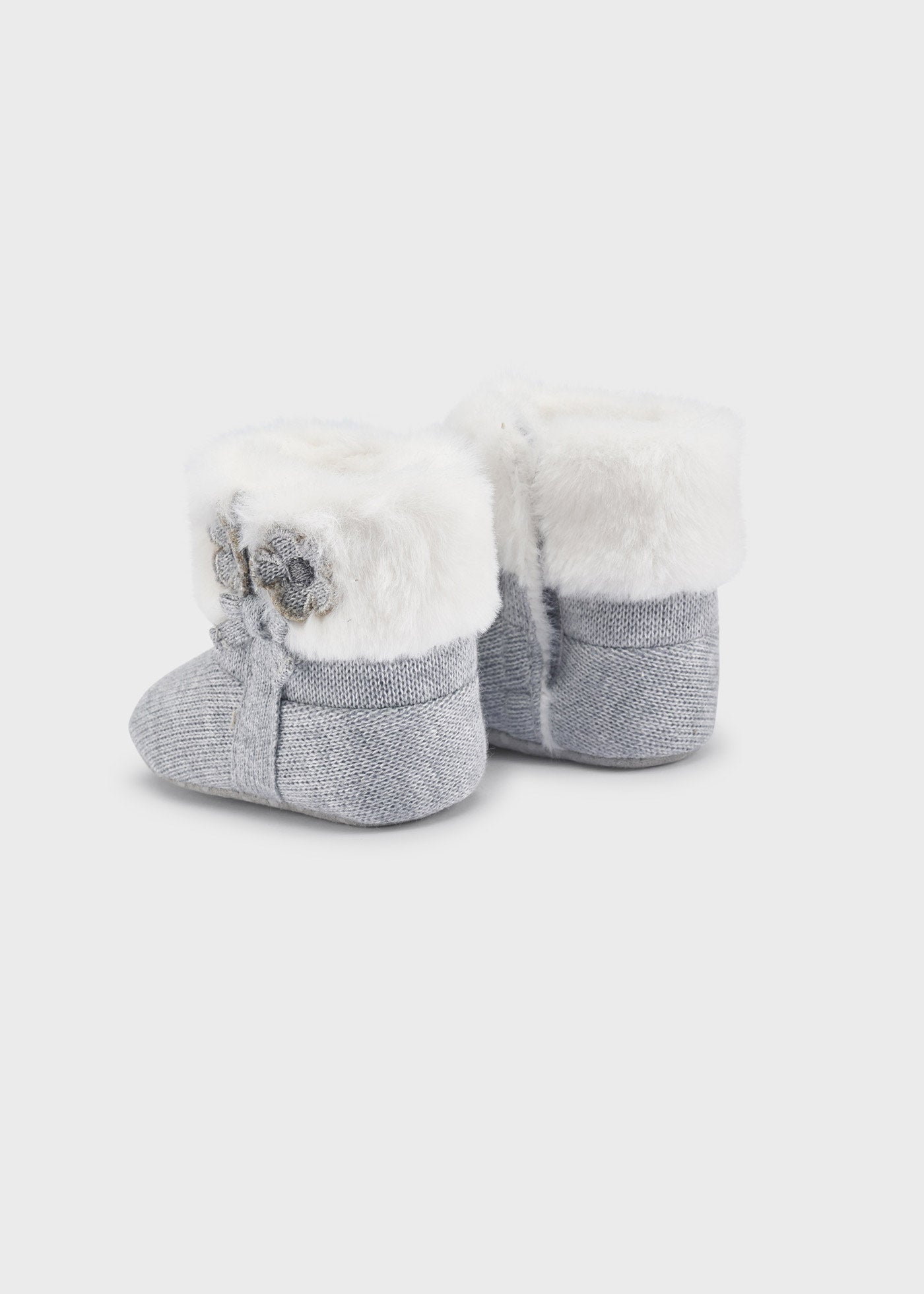Mayoral Baby Knit Booties Grey _9567-037