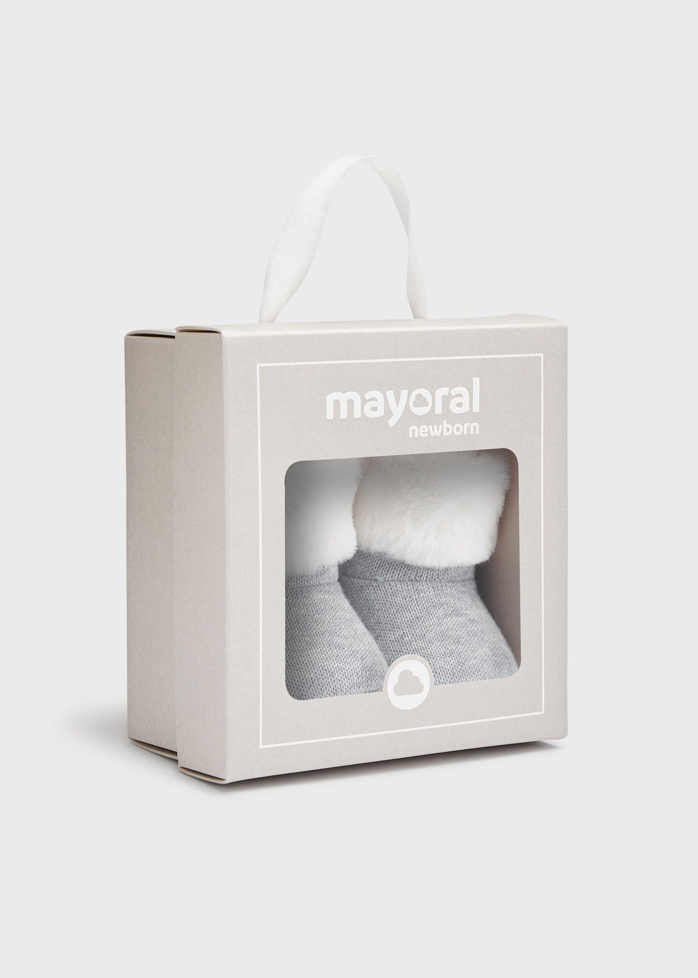 Mayoral Baby Knit Booties Grey _9567-037
