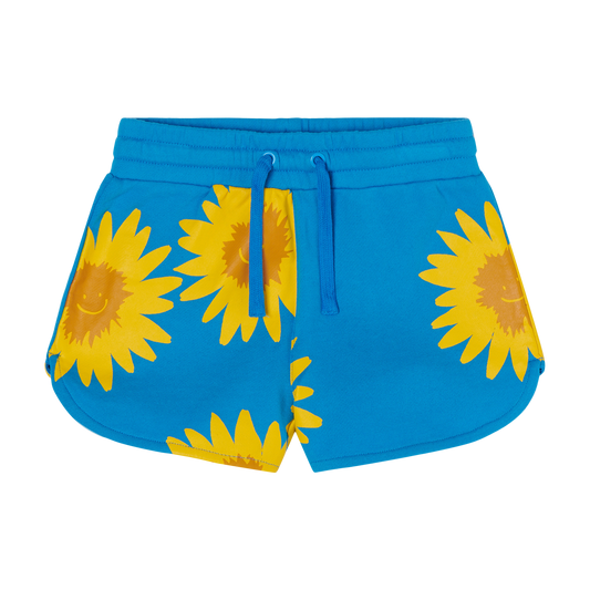 Stella McCartney Sunflowers Fleece Shorts_ Blue 8Q3AC9