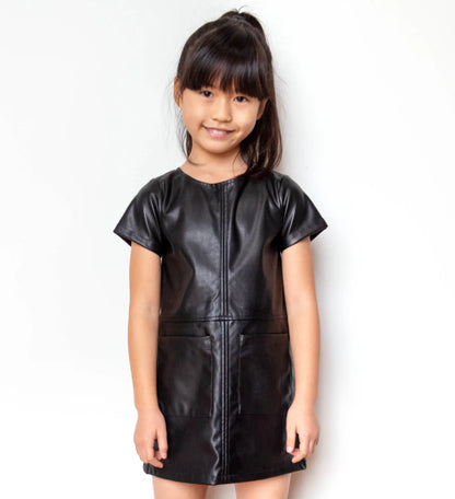 Appaman Faux Leather Dress _Black A4OLI-29